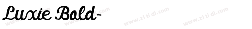Luxie Bold字体转换